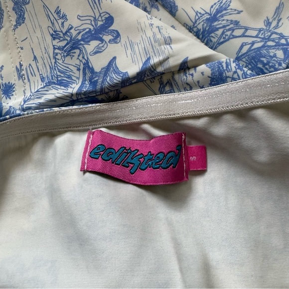 EDIKTED Delft Print Tube Top - Size Small - Picture 5 of 5